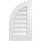 Ekena Millwork Quarter Round Top Left Surface Mount PVC Gable Vent w/ 3-1/2"W x 1"P Standard Frame, 16"W x 28"H GVPQL16X2801SN - alternate 1